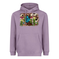 Lavender cactus boot background Heavyweight Hoodie - AdoDesignShop