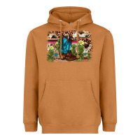 Meerkat cactus boot background Heavyweight Hoodie - AdoDesignShop