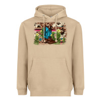 Mushroom cactus boot background Heavyweight Hoodie - AdoDesignShop