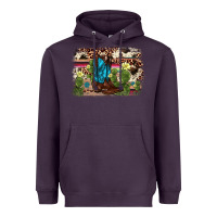 Plum cactus boot background Heavyweight Hoodie - AdoDesignShop