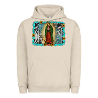 Pigment French Oak Gemstone our lady of Guadalupe Urban Hoodie - JahusDesignShop