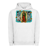 Pigment Lunar Rock Gemstone our lady of Guadalupe Urban Hoodie - JahusDesignShop