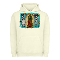Pigment Pistachio Gemstone our lady of Guadalupe Urban Hoodie - JahusDesignShop