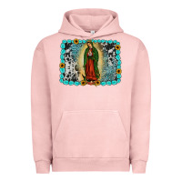 Pigment Salmon Gemstone our lady of Guadalupe Urban Hoodie - JahusDesignShop
