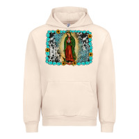 Sandshell Gemstone our lady of Guadalupe Urban Hoodie - JahusDesignShop