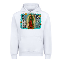 White Gemstone our lady of Guadalupe Urban Hoodie - JahusDesignShop