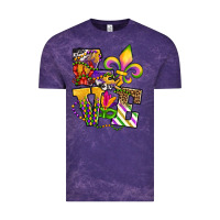 Cloud Purple louisiana map love Vintage Tee - OliviaCreatesArt