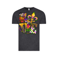 Vintage Black louisiana map love Vintage Tee - OliviaCreatesArt