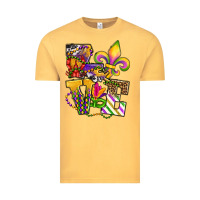 Vintage Mustard louisiana map love Vintage Tee - OliviaCreatesArt