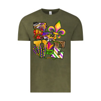 Vintage Olive louisiana map love Vintage Tee - OliviaCreatesArt
