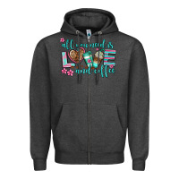 Charcoal Heather all you need is love and coffee Zipper Hoodie - AdoDesignShop