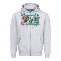 All You Need Is Love And Coffee Zipper Hoodie | Teevron