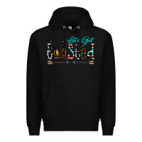Black let's get toasted Premium Hoodie - CowhideDigitalArt