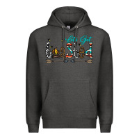 Charcoal Heather let's get toasted Premium Hoodie - CowhideDigitalArt