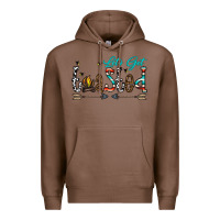 Chestnut let's get toasted Premium Hoodie - CowhideDigitalArt