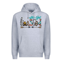Heather Grey let's get toasted Premium Hoodie - CowhideDigitalArt