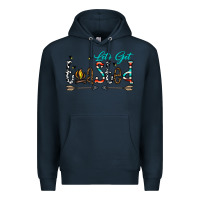 Navy let's get toasted Premium Hoodie - CowhideDigitalArt