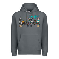 Rock let's get toasted Premium Hoodie - CowhideDigitalArt