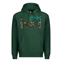 Sports Green let's get toasted Premium Hoodie - CowhideDigitalArt