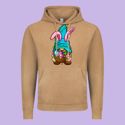 Easter Wicker Basket Gnome Vintage Hoodie Designed By Bundleandbundleshop