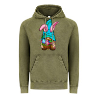 Vintage Olive Easter Wicker Basket Gnome Vintage Hoodie - BundleAndBundleShop