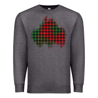 Charcoal Heather Christmas glitter patch Premium Sweatshirt - AdoDesignShop