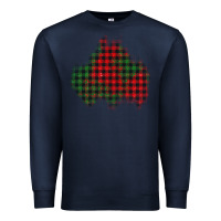 Navy Christmas glitter patch Premium Sweatshirt - AdoDesignShop