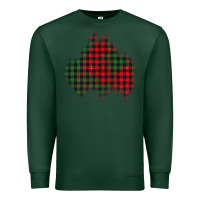 Sports Green Christmas glitter patch Premium Sweatshirt - AdoDesignShop