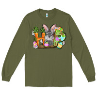 Army Green hop easter day Long Sleeve Tee - FaDigitalArtStudio