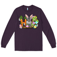 Plum hop easter day Long Sleeve Tee - FaDigitalArtStudio