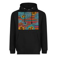 Black sunflower gemstone serape tumbler Heavyweight Hoodie - AdoDesignShop