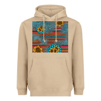 Mushroom sunflower gemstone serape tumbler Heavyweight Hoodie - AdoDesignShop
