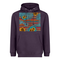 Plum sunflower gemstone serape tumbler Heavyweight Hoodie - AdoDesignShop