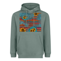 Sage sunflower gemstone serape tumbler Heavyweight Hoodie - AdoDesignShop