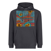 Smoke sunflower gemstone serape tumbler Heavyweight Hoodie - AdoDesignShop