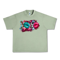 Oil Green Western xoxo Urban Heavy Tee - FaDigitalArtStudio