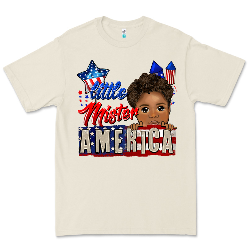 Little Mister America Black Boy Premium Tee by CowGirlArtShop | Teevron