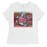 White cancer awareness anchor Ladies Tee - CowGirlArtShop