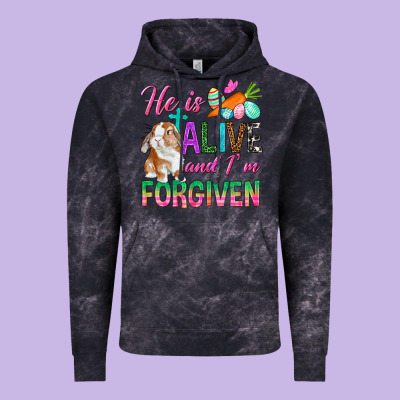 He Is Alive And I'm Forgiven Vintage Hoodie Designed By Bundleandbundleshop
