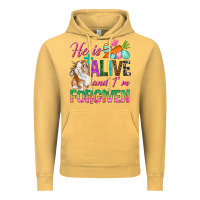 Vintage Mustard He Is Alive And I'm Forgiven Vintage Hoodie - BundleAndBundleShop