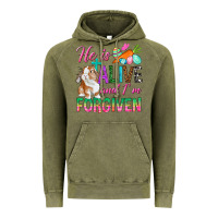 Vintage Olive He Is Alive And I'm Forgiven Vintage Hoodie - BundleAndBundleShop