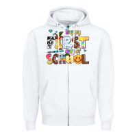 White happy first day of school Zipper Hoodie - AdoDesignShop