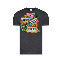 Vintage Black 90s country caassette tapes Vintage Tee - OliviaCreatesArt