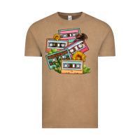 Vintage Coffee 90s country caassette tapes Vintage Tee - OliviaCreatesArt