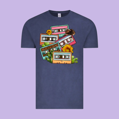 90s Country Caassette Tapes Vintage Tee Designed By Oliviacreatesart