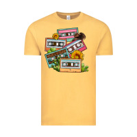 Vintage Mustard 90s country caassette tapes Vintage Tee - OliviaCreatesArt