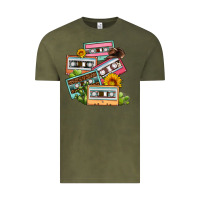 Vintage Olive 90s country caassette tapes Vintage Tee - OliviaCreatesArt