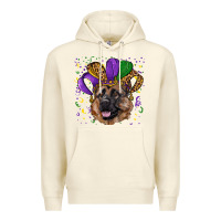 Sandshell Mardi gras hat german shepherd Premium Hoodie - RanaPortraitStore