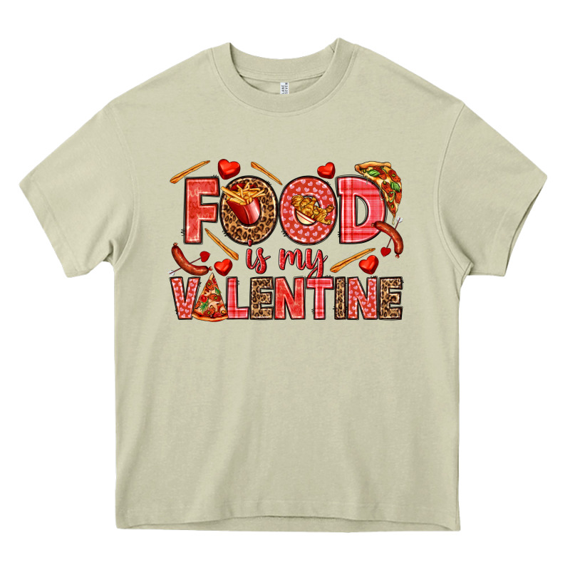 Food Is My Valentine Heavy Core Tee by HowdyJamesFarm | Teevron