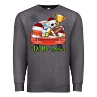Charcoal Heather tis the season sports truck christmas Premium Sweatshirt - AdoDesignShop